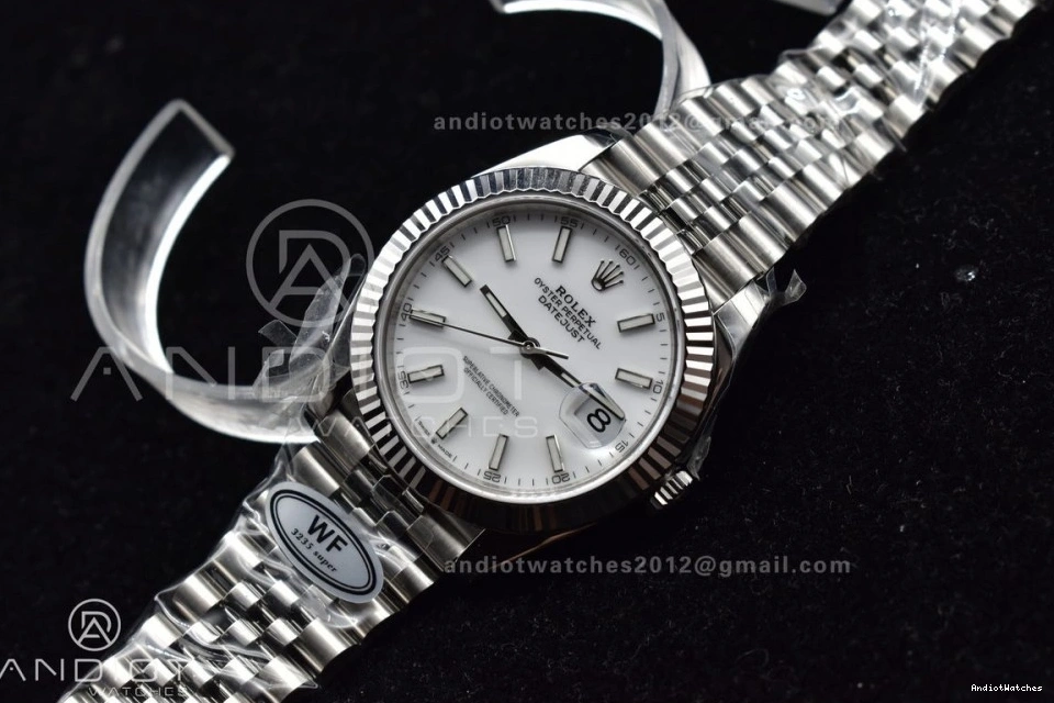 Supportive Stick WF 41 Dial Steel 904L 1:1 SS Bracelet 649 Best A White Jubilee SS Edition Datejust on 0914